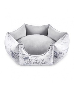 Legowisko dla psa i kota Marble White Oh Charlie