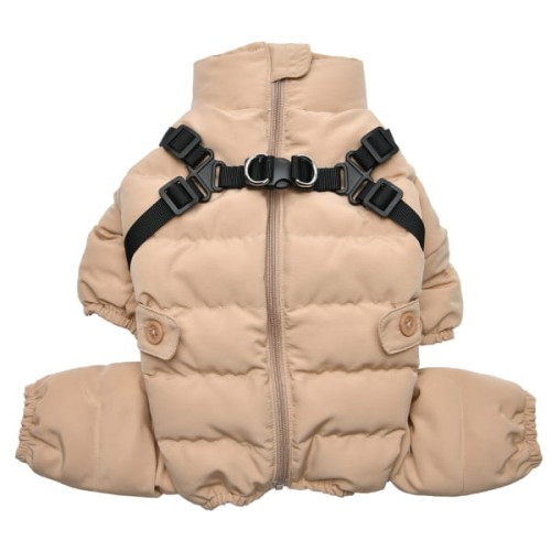 kombinezon zimowy dla psa Puppia beżowy Onesie