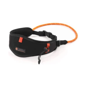 Pas do biegania z psem JoQu® Canicross Belt czarno - pomarańczowy