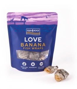 Przysmaki dla psa Ryba i Banan Fish4Dogs Banana Fish Wraps