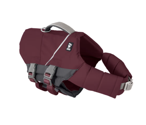 Hurtta Life Savior Eco Eggplant - kapok dla psa, kamizelka wspomagająca pływanie.png