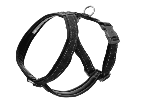 Hurtta Casual Eco Y-Harness Raven - szelki guard dla psów z recyklingowych materiałów.png