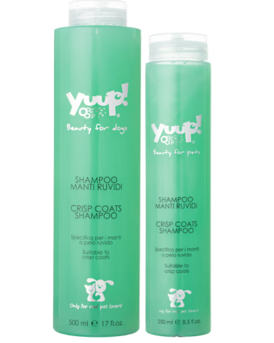 Yuup! Home Crisp Coat Shampoo - szampon dla ras z twardym i szorstkim włosem, dla psa i kota.png