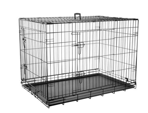 Flamingo Keo Black - metalowa klatka kennelowa dla psa, XL 70x109x76cm.png