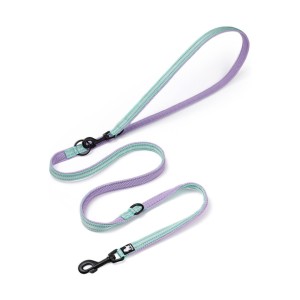 Smycz przepinana dla psa Truelove Active Pro+ 250 cm – liliowa, odblaskowa, regulowana