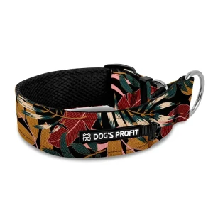 Obroża półzaciskowa dla charta PALMS Dog's Profit – szeroka, miękka obroża dla psa