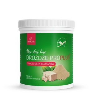 Drożdże browarnicze dla psa PRO PLUS Pokusa z prebiotykami 250g - wzmocniona formuła z beta-glukanami i MOS