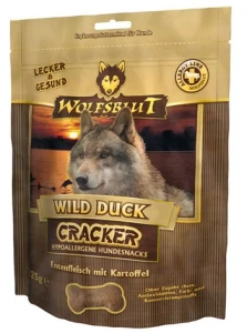 Wolfsblut Dog Cracker Wild Duck Kaczka i bataty 225 g – bezzbożowe ciasteczka dla psa