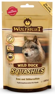 Wolfsblut Dog Squashies Wild Duck Kaczka i bataty 100 g – miękkie przysmaki dla psa