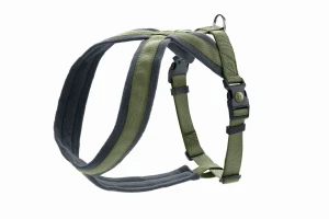 Szelki dla psa Hunter London Comfort oliwka M-L – regulowane, lekkie