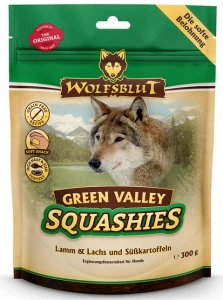 Wolfsblut Dog Squashies Green Valley – miękkie przysmaki treningowe dla psa Jagnięcina i Łosoś 300 g