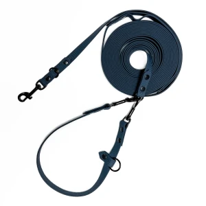 Linka treningowa dla psa HEXA granat BURA wodoodporna