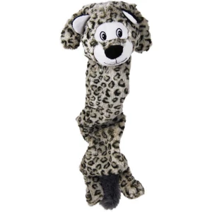 KONG Stretchezz Jumbo Snow Leopard – duża zabawka dla psa z piszczałką 58 cm