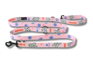 Smycz przepinana dla psa Warsaw Dog Pinky Promise | regulowana