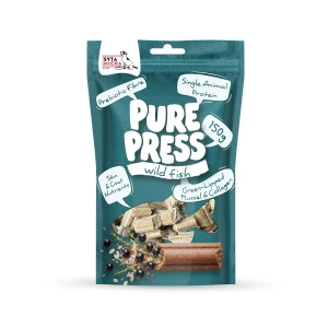 Rybne smaczki tłoczone na zimno dla psa Pure Press Wild Fish Syta Micha 150g