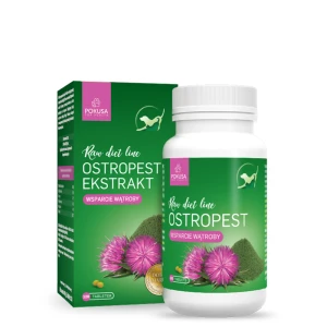 Ostropest - naturalny suplement diety na wątrobę dla psa i kota Pokusa 120 tabletek