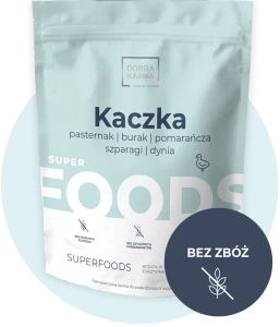 Karma sucha dla psa Kaczka 65% mięsa Dobra Karma bez zbóż