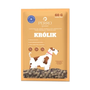 PRÓBKA 60g Karma sucha dla psa tłoczona na zimno Królik PERRO Gourmet