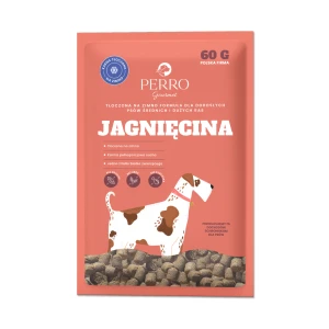 PRÓBKA 60g Karma sucha tłoczona na zimno Jagnięcina PERRO Gourmet  – dla psów dorosłych średnich i dużych ras 