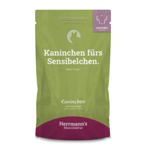 Mokra karma dla psa Królik Sensitive & Light HERRMANN'S Selection Dog Kaninchen 150g saszetka