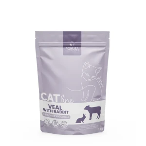 Karma sucha dla kociąt CatLine Pokusa Cielęcina z Królikiem 1 kg