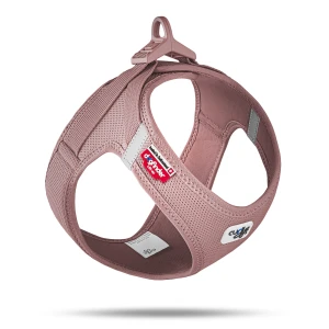 Szelki bezuciskowe dla psa kamizelka Clasp Air Mesh Curli Rose - Zgaszony róż