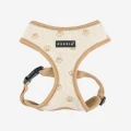 Puppia Pawprint Harness Beige