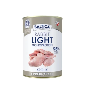 Mokra karma dla psa z królikiem o obniżonej zawartości tłuszczu - BALTICA NUTRACEUTIC Rabbit Light 400 g