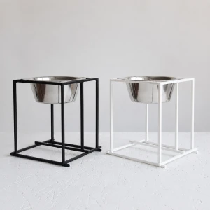 Bauhaus Single Bowl Hello Pets – pojedyncza miska podwyższana dla psa na metalowym stojaku