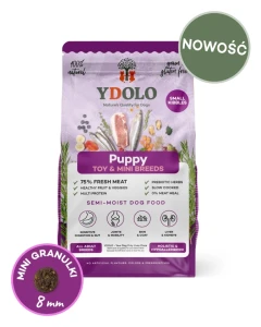 YDOLO MINI Puppy Wieprzowina Iberico i Ryby Morskie 700 g – półwilgotna karma dla szczeniąt małych ras