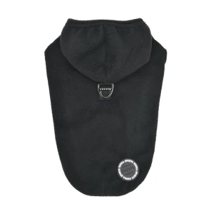 Bluza polarowa dla psa ZUKO black Puppia - czarna bluza z zapięciem do smyczy