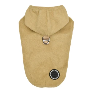 Bluza polarowa dla psa ZUKO beige Puppia - beżowa bluza z zapięciem do smyczy