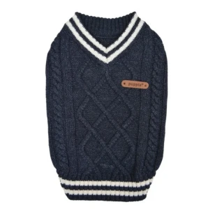 Puppia Pierre Navy – granatowy sweter dla psa
