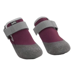 Wodoodporne buty ochronne dla psa Hurtta Weekend Warrior Boots Eggplant 2 szt. – na zimę, sól i trudny teren