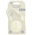 Smycz automatyczna dla psa WAUDOG R-leash Monochrome White – z odblaskową taśmą, biała rozmiar L