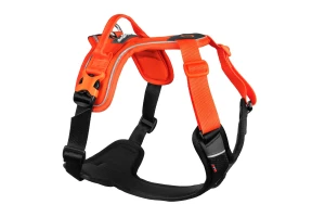 Non-stop dogwear Ramble Harness Black / Orange – bezuciskowe szelki guard dla psa z uchwytem