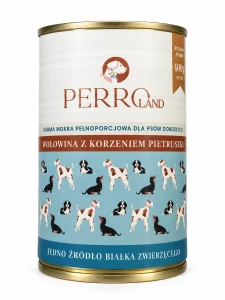 Karma mokra PERRO Wołowina z korzeniem pietruszki dla psów dorosłych 400g