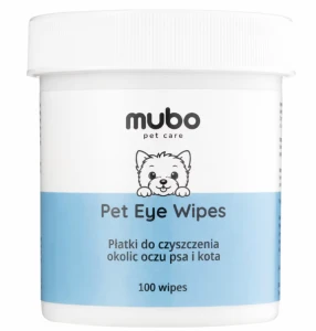 Mubo Pet Eye Wipes 100 szt. – płatki do czyszczenia okolic oczu psa i kota