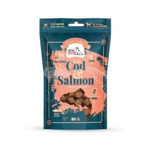 Przysmaki dla psa Dorsz z Łososiem Syta Micha Fish & Seafood Cod Salmon 80g - niskotłuszczowe, treningowe