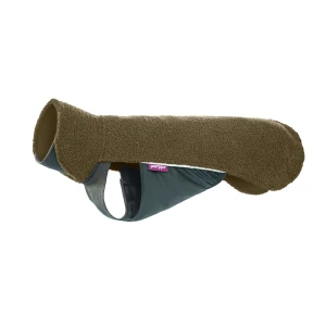 Polar dla psa Pomppa Olive - ciepła bluza baranek, zapinana na suwak